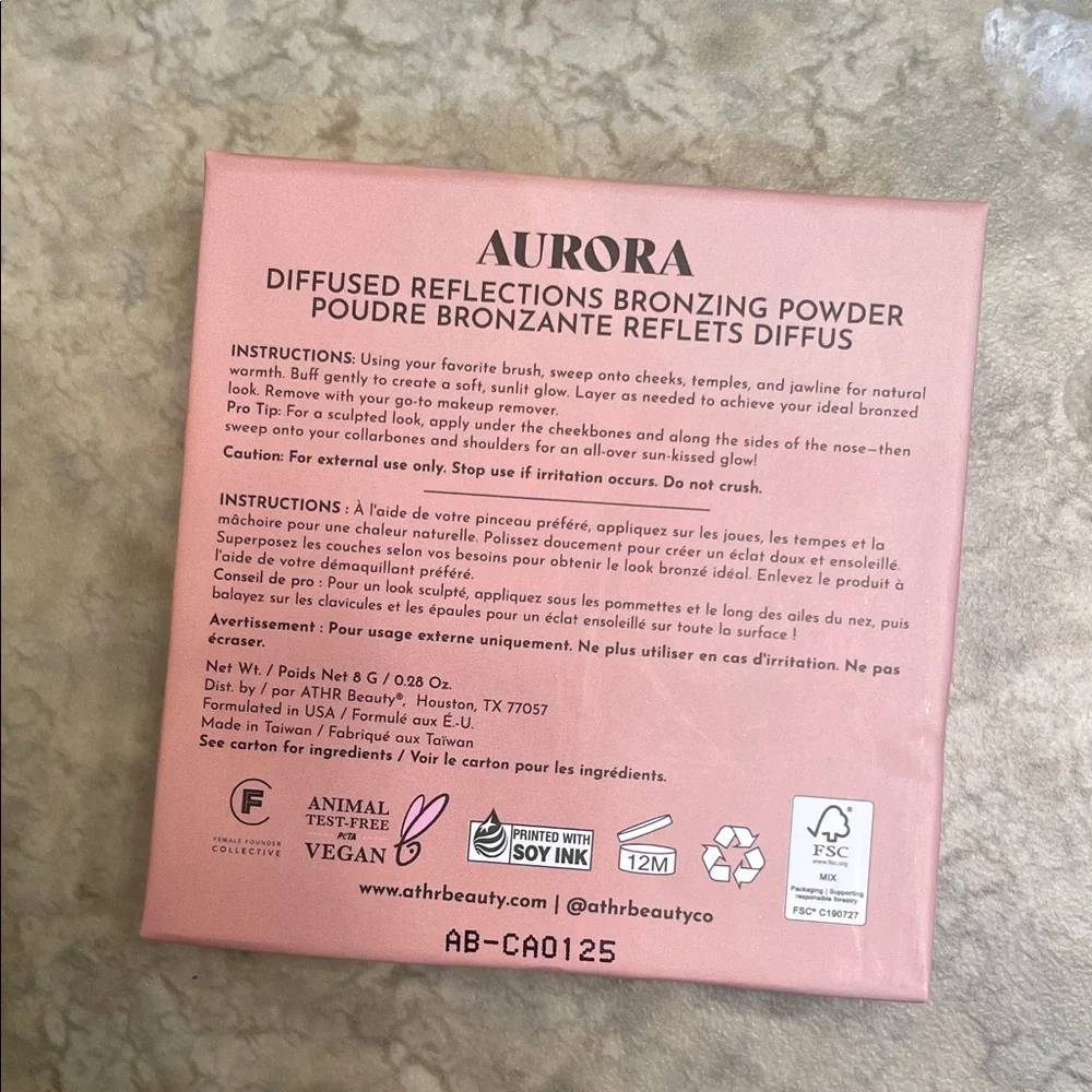 Athr Beauty Aurora Diffused Reflections Bronzing Powder